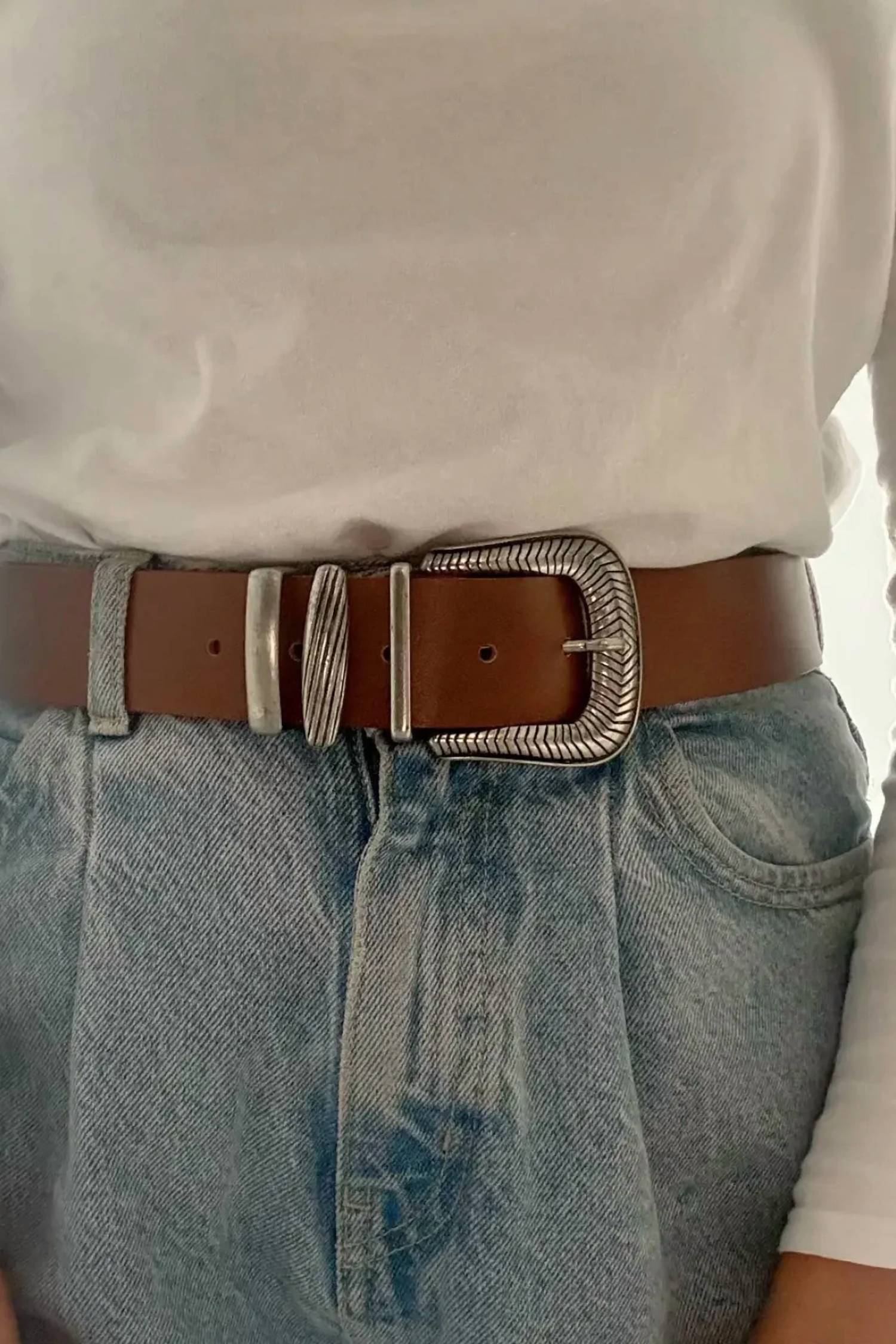 Christina Christi - Women's 4 Piece Buckle Belt