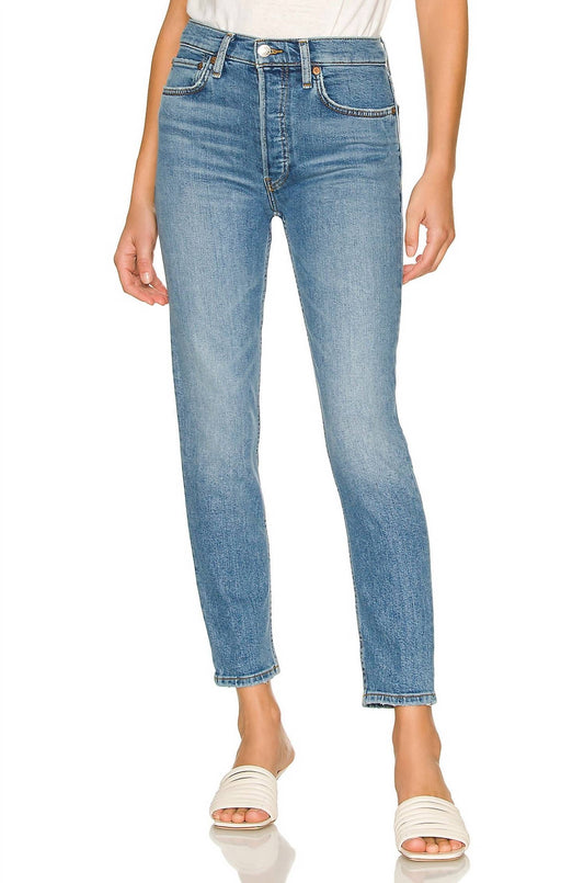 Re/Done - 90s High Rise Ankle Crop Jeans