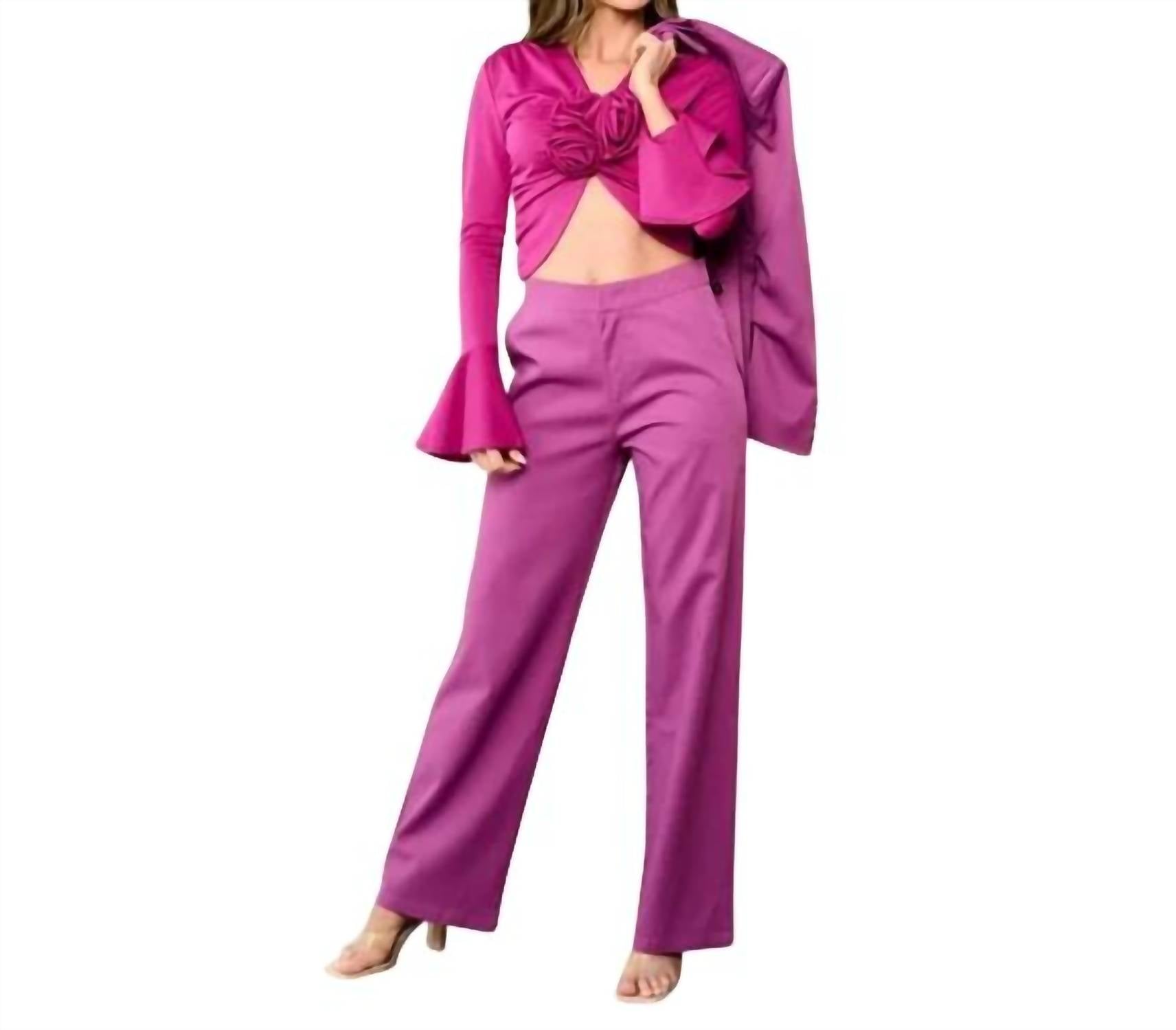 Peekskill - Top, Blazer and Pants 3 Piece Suit Set