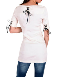 Tough Luv - Y2K Lace Up Tunic Top