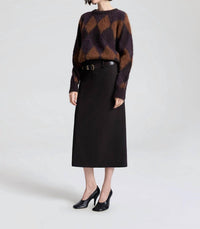 A.L.C. - Ezra Brushed Alpaca Argyle Sweater