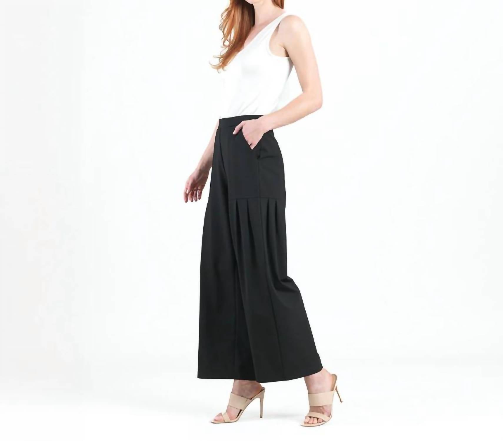 Clara Sun Woo - Pleated Wide Leg Pocket Pant