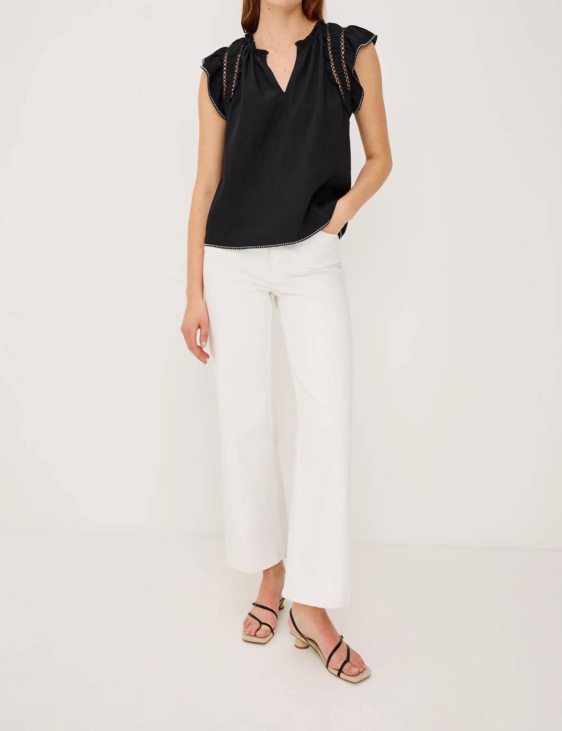 Rails - Allea Flutter Sleeves Top