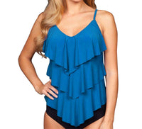 Magicsuit Rita Triple Tier Tankini Top in ocean - women's swimwear