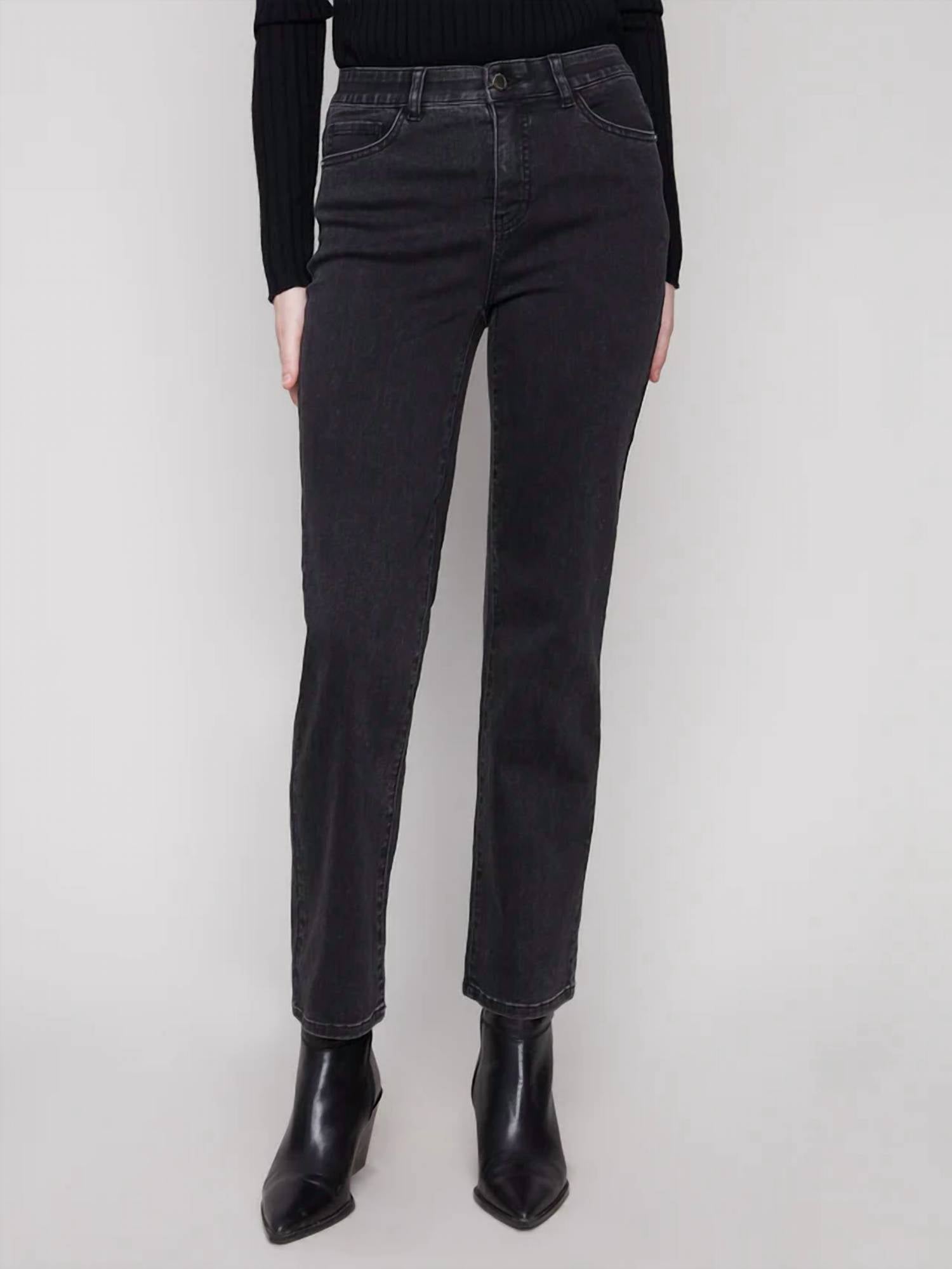 Charlie B - Straight Leg Jeans With Five-pocket Design