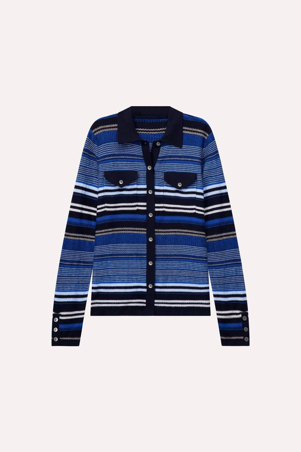 Minnie Rose - Novelty Stripe Camp Shirt