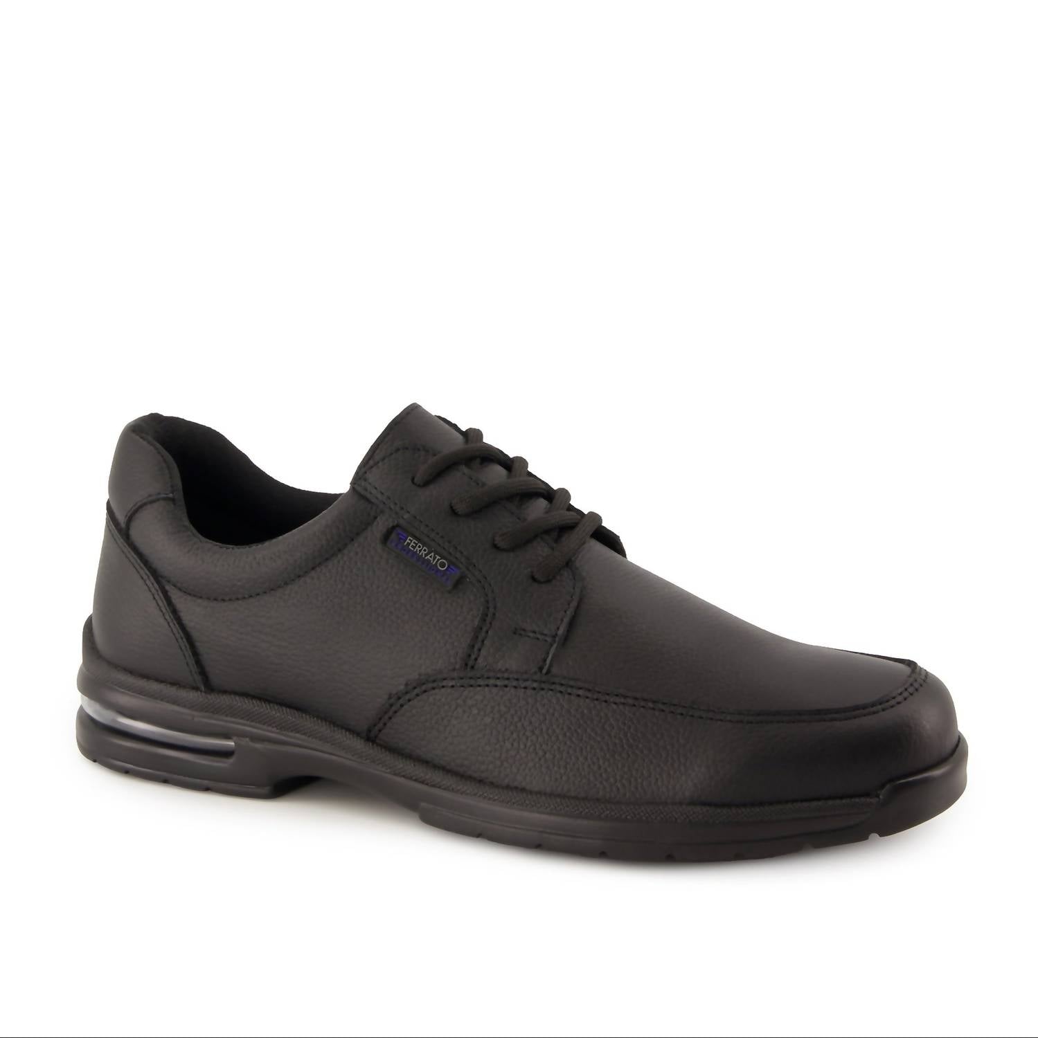 Ferrato Men's Professional Flat Leather Shoes in black - men's sneaker