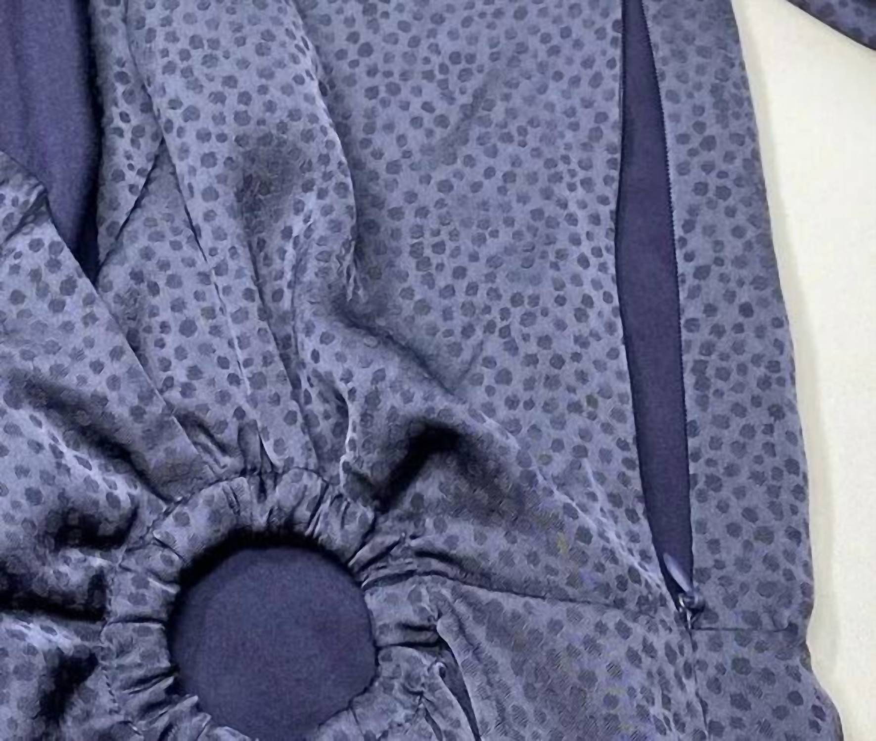 Ba&Sh - Women's V-neck Jacquard Midi Dress