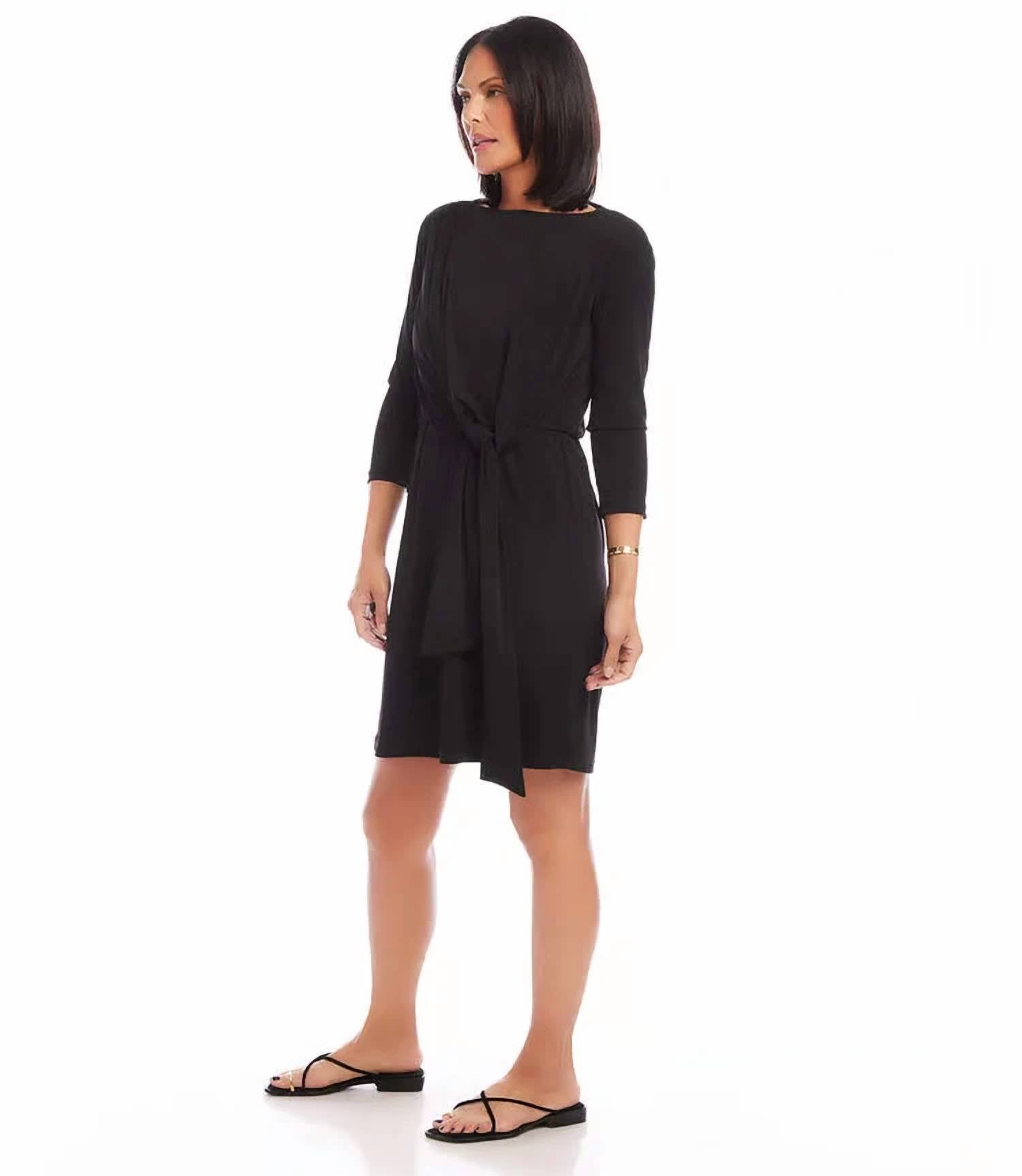 Karen Kane - Tiara Tie Waist Travel Mini Dress