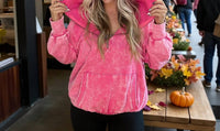 Zenana - Crush Mineral Wash Hoodie