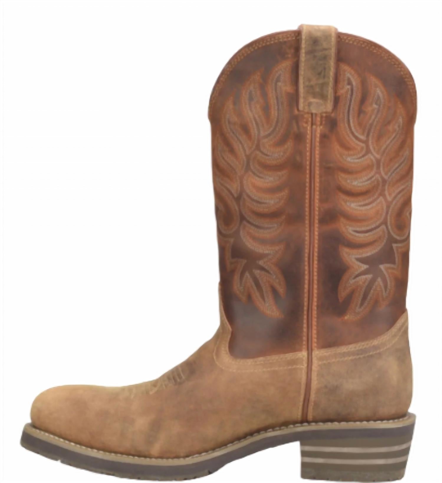 Carolina Men's Garza 12" Waterproof Composite Toe R-Toe Boot in brown - men's boots