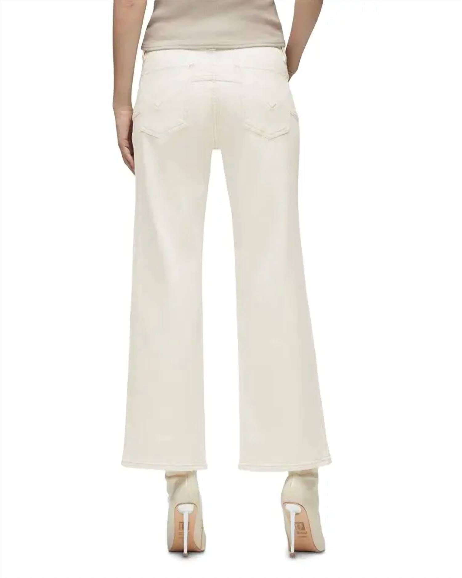 Hudson - Rosie High Rise Wide Leg Ankle With Curved Yoke Jeans