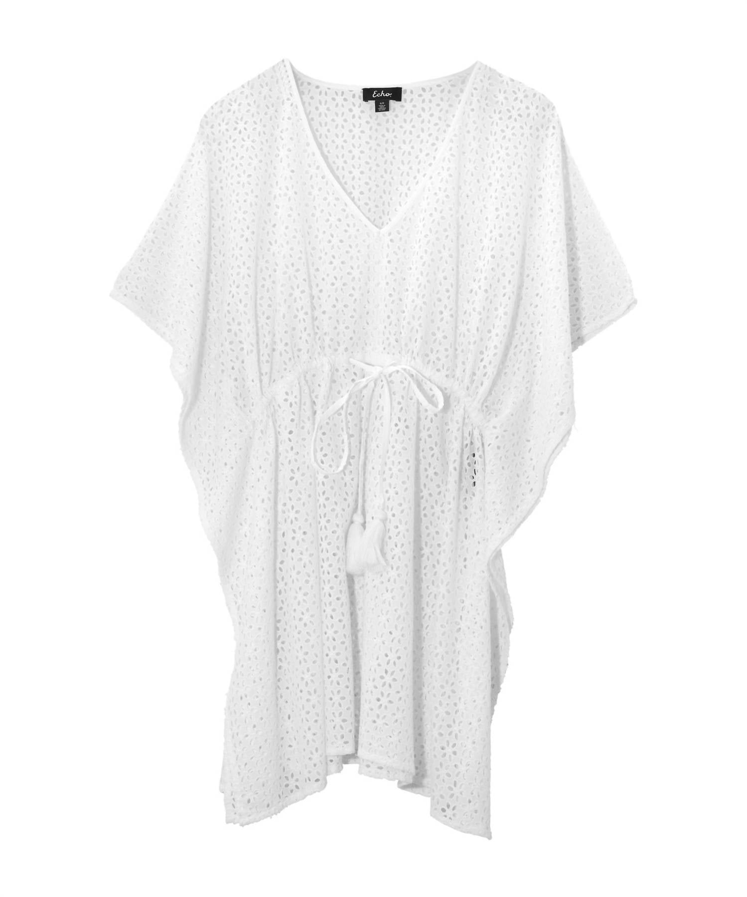 Echo - Eyelet Butterfly Caftan Cover Up - clothing - cotton - coverups