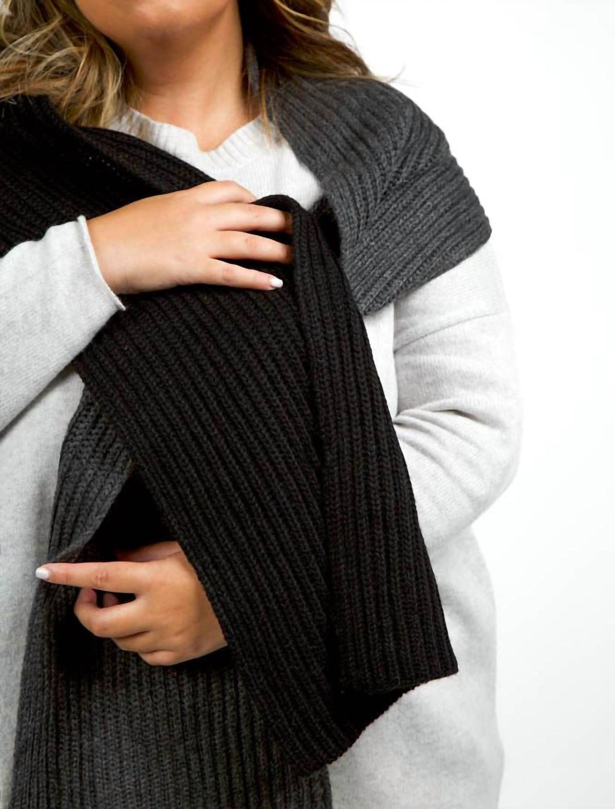 Echo - Ribbed Textured Scarf