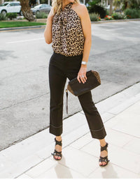 Baxter Cropped Straight-Leg Trouser