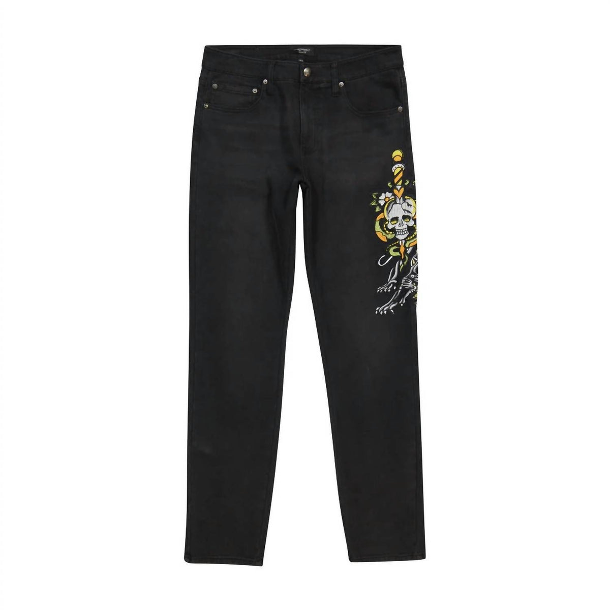 Ed Hardy - Dagger Skull Slim Taper Jean