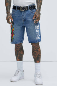 Ed Hardy - Men's Fire Cobra Skater Short