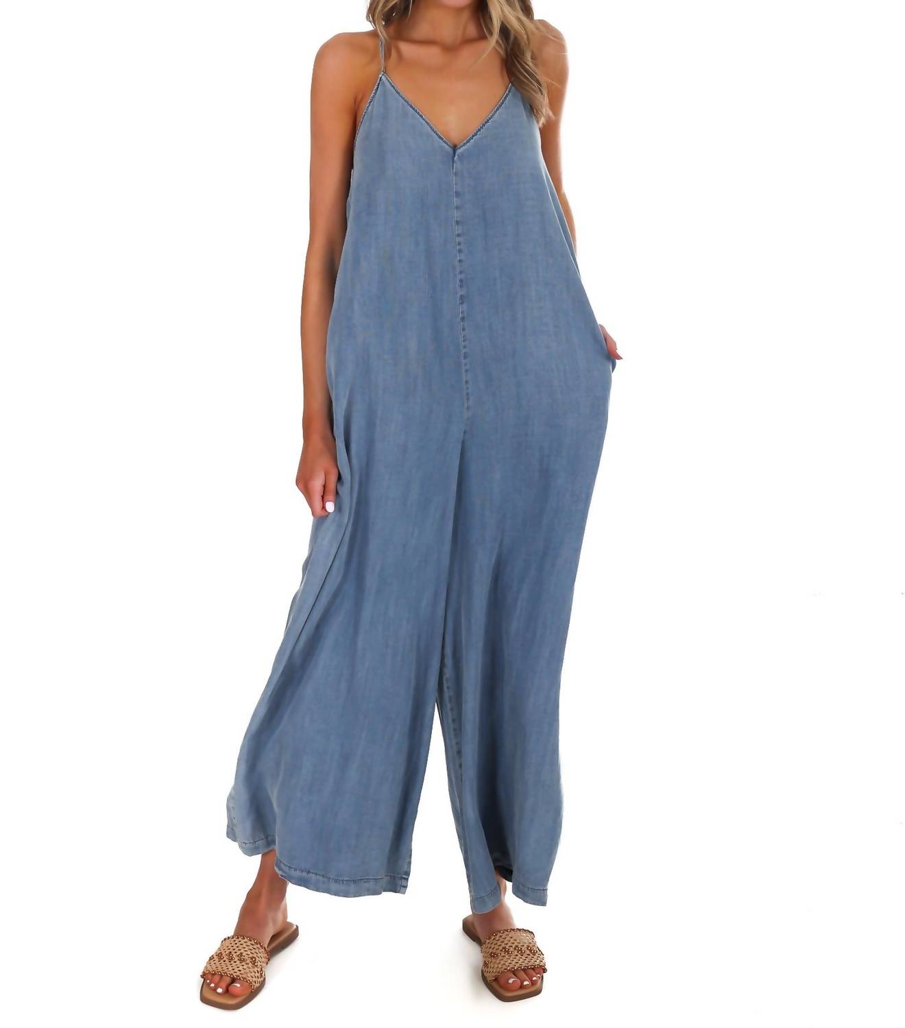 Mustard Seed - Women's All Joy V Neck Jumpsuit