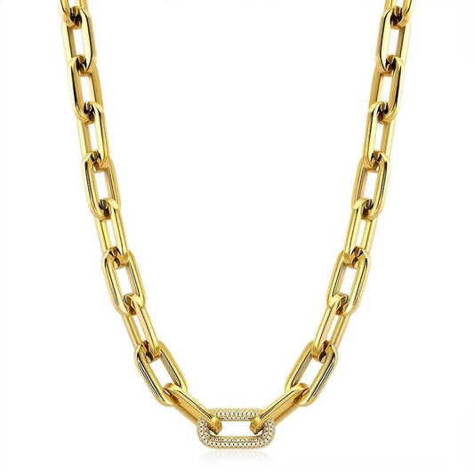 Sahira Jewelry Design - Women's Jenna Pave Chain Necklace