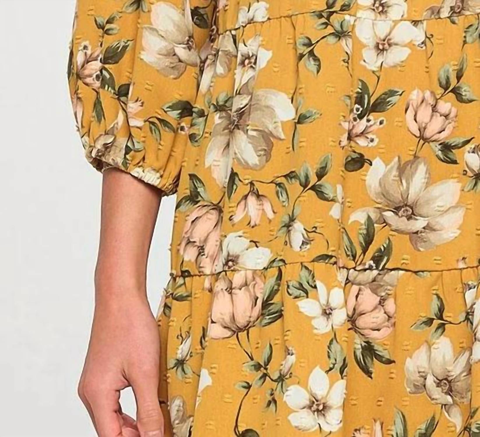 Accent Accessories - Elsie Tiered Smock Mini Dress