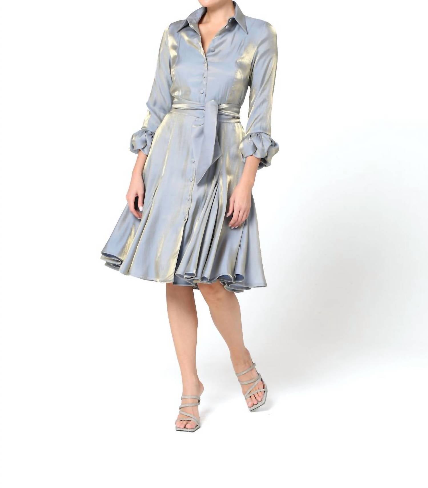 Baruni - Carina Knee Length Flared Dress