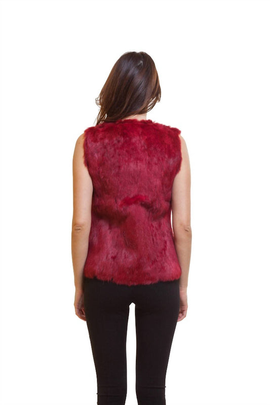 Love Token - Fur Zip Up Vest
