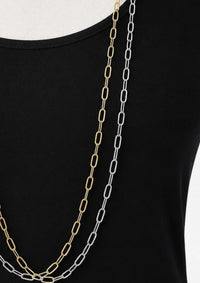 No Whining Designing - Women's Paperclip Chain Necklace