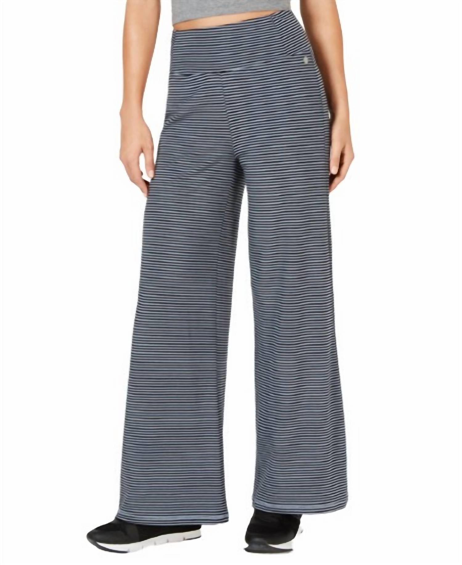 Calvin Klein - Activewear Performance Stripe Wide Leg Pants