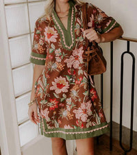 Entro - Bohemian Dreams Floral Mini Dress
