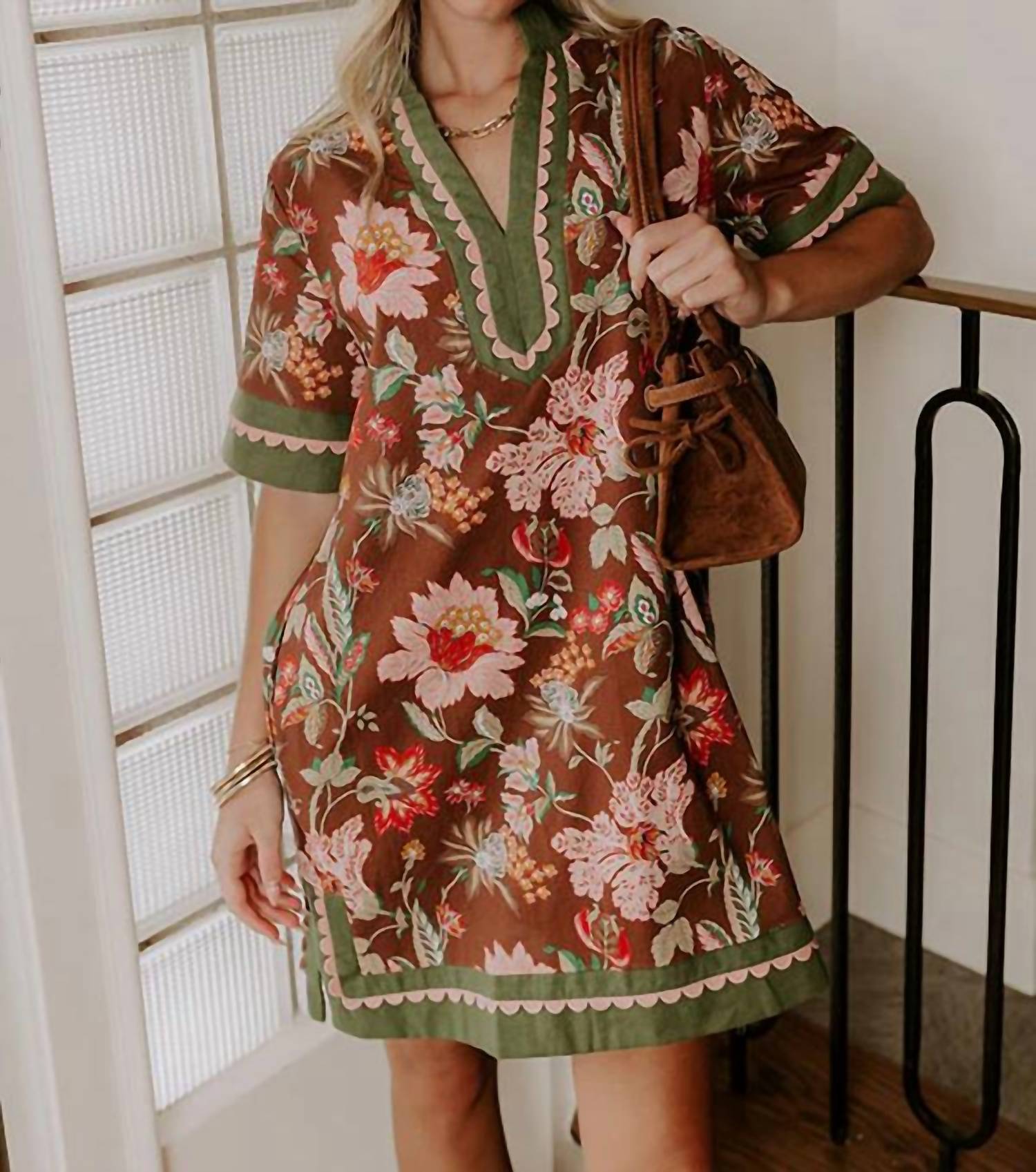 Entro - Bohemian Dreams Floral Mini Dress