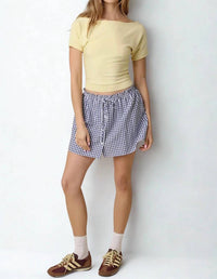 Olivaceous - Angela Boat Neck Tee