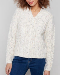 Charlie B - Notch Collar Sweater