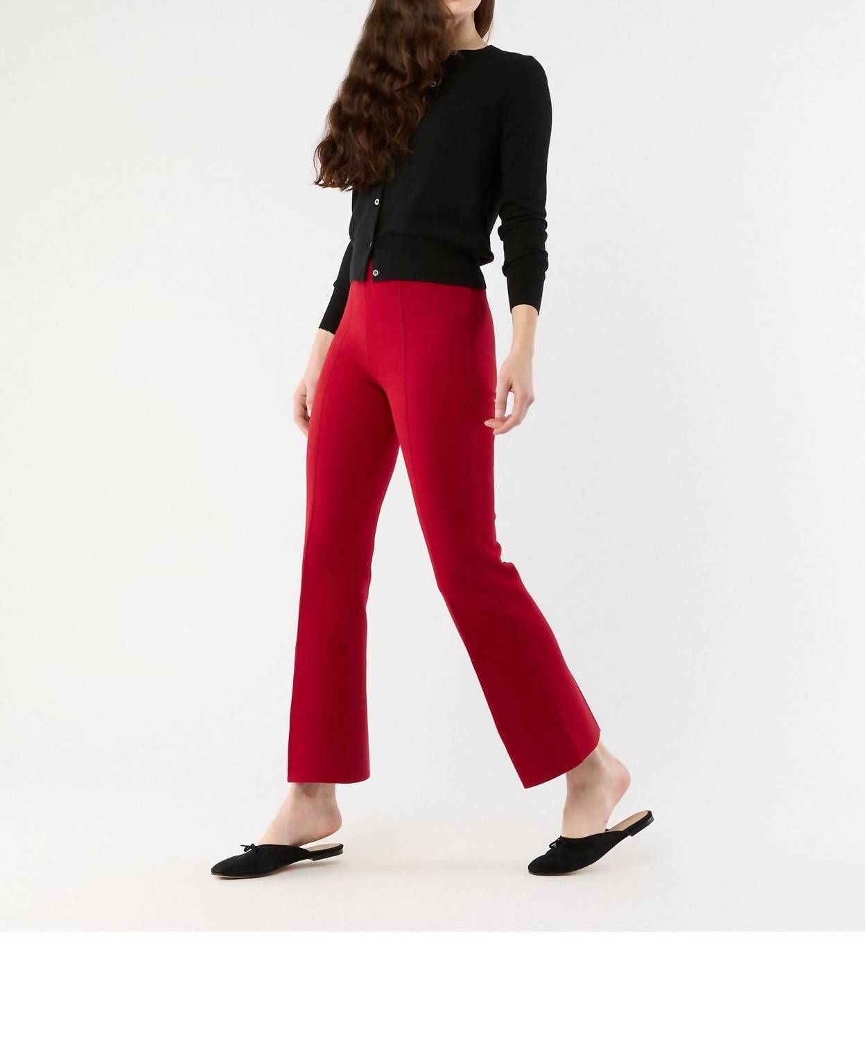 Ann Mashburn Lara Pant in red - women's pants - detail view