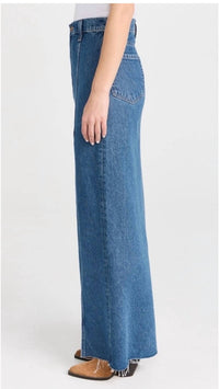 Mother - Lickity Split Fray Denim Maxi Skirt