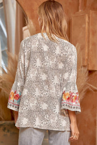 Andree By Unit - South Beach Embroidered Leopard Top