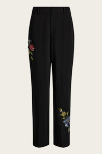 Cinq A Sept - Floral Mixed Media Harlan Pants
