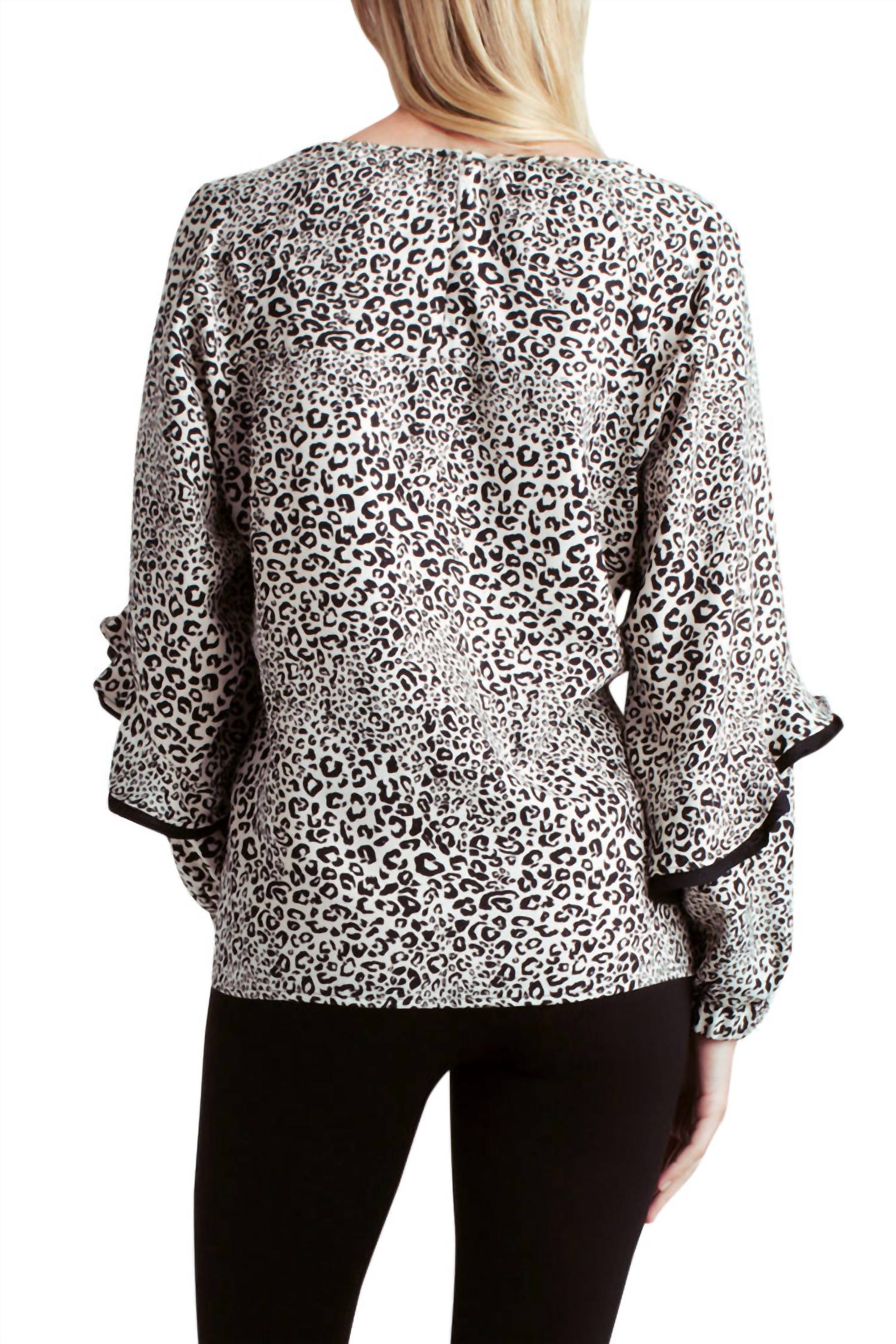 Kensie - Long Sleeve Woven Top