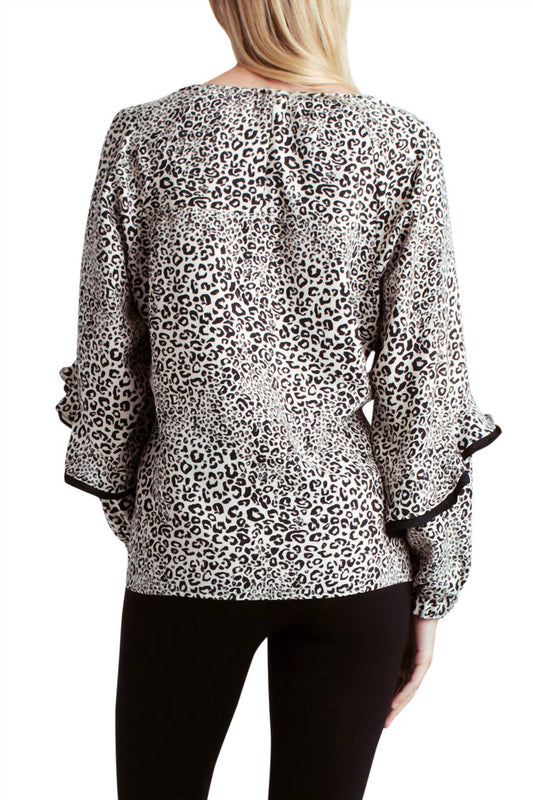 Kensie - Long Sleeve Woven Top