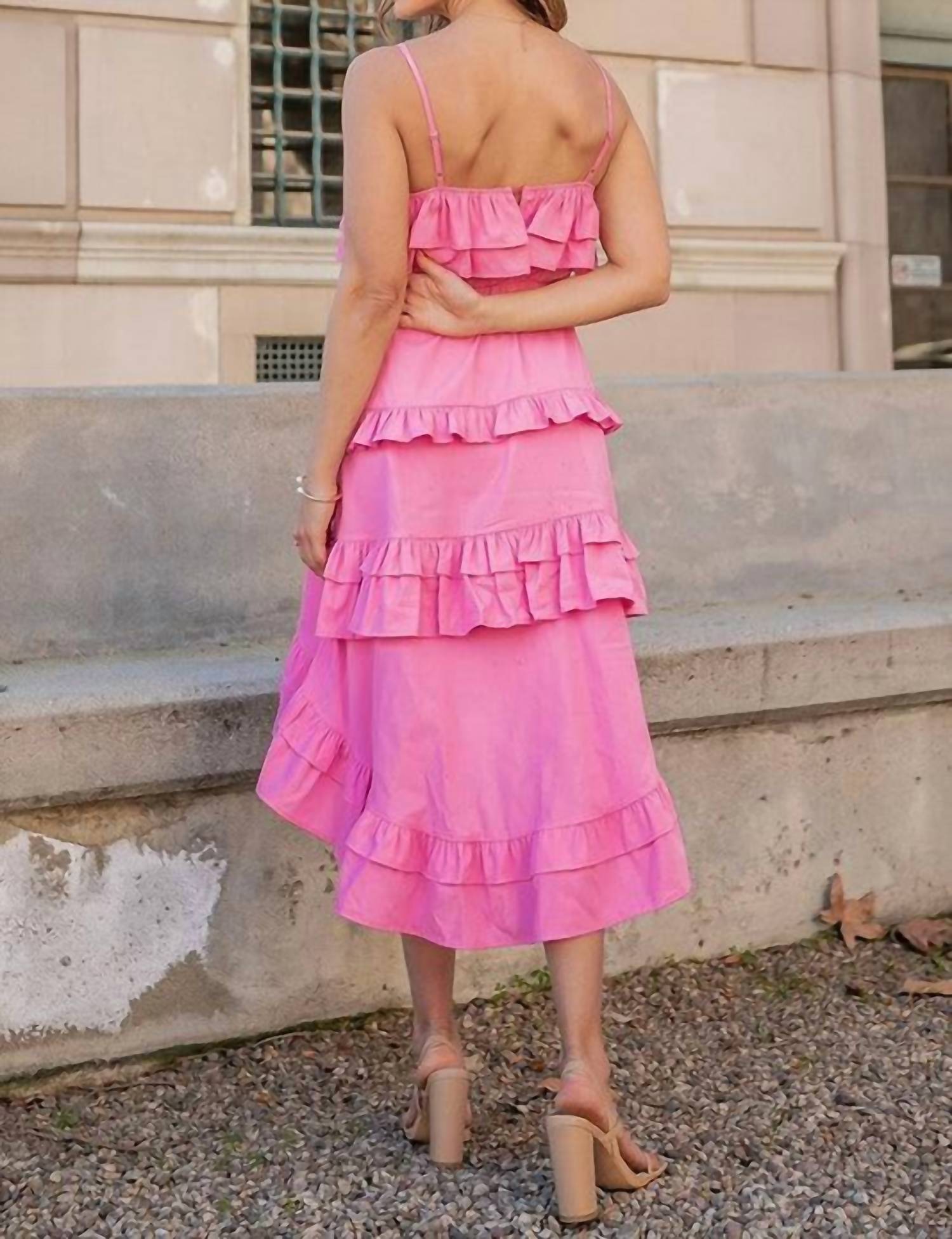 Strut & Bolt - Miami Ruffled Midi Dress