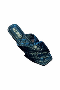 Cape Robbin - Women's Alanis Criss Cross Quilted Band Sandal