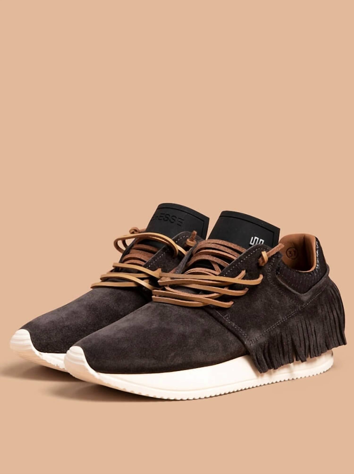 ESSEutESSE Women's Brain Sneaker in charcoal - women's sneaker