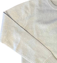 Jumper1234 Women's Lightweight Cashmere Crew Sweater in beige - women's sweater - alternate view