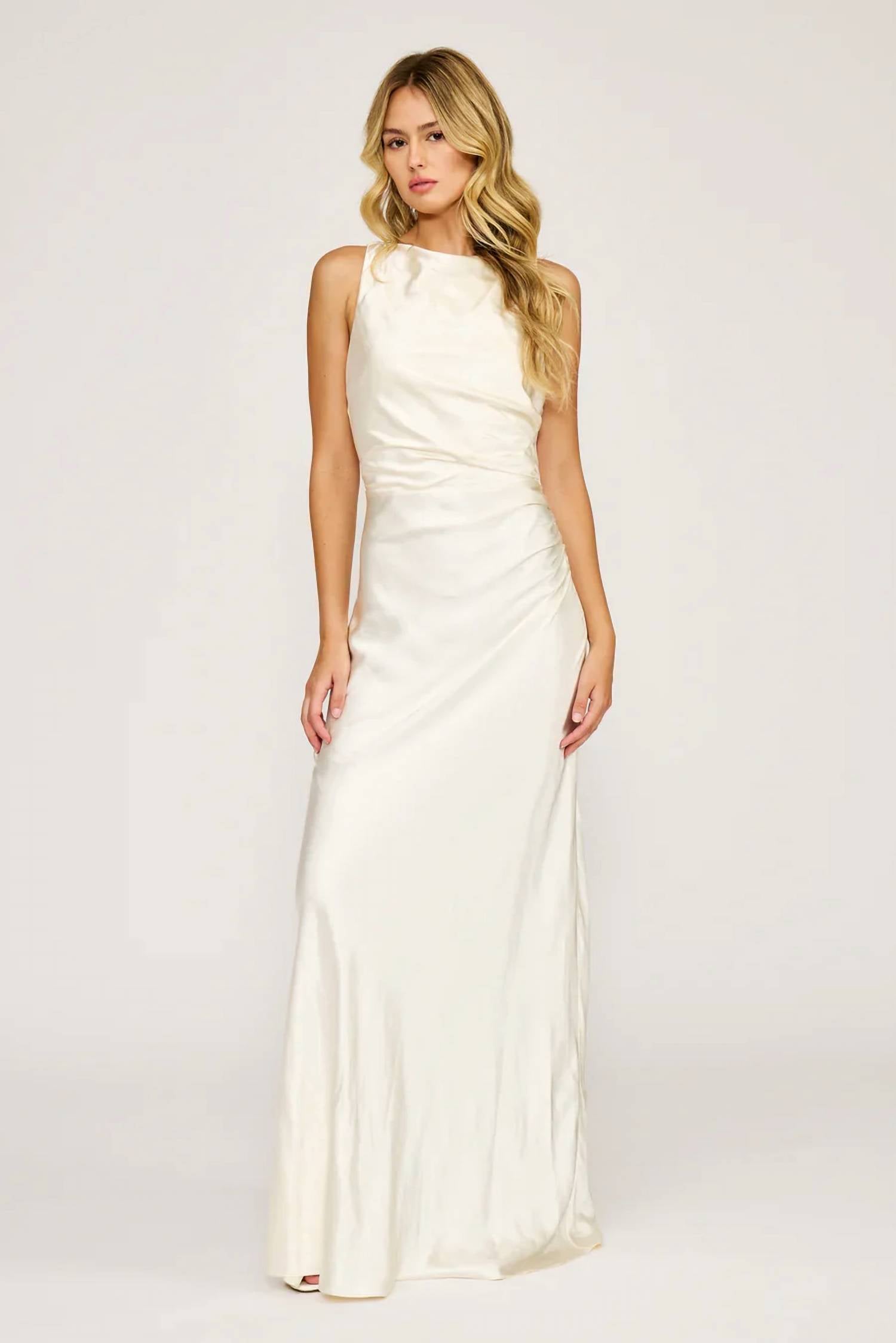Lucy Paris - Halo Draped Maxi Dress