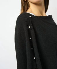 Joseph Ribkoff - Pearl Embellished Cashmere Poncho