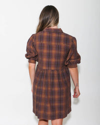 Ivy Jane - Ombre Plaid Snap Dress