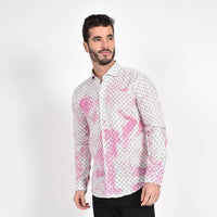 Eight X - Floral Print Linen Shirt