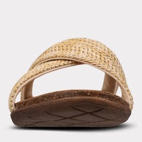 Mykos Women's Leyla Crossband Sandal in brown - women's sandal - alternate view