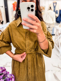Sunday Edition - Women's Queue Me In Striped Mini Dress