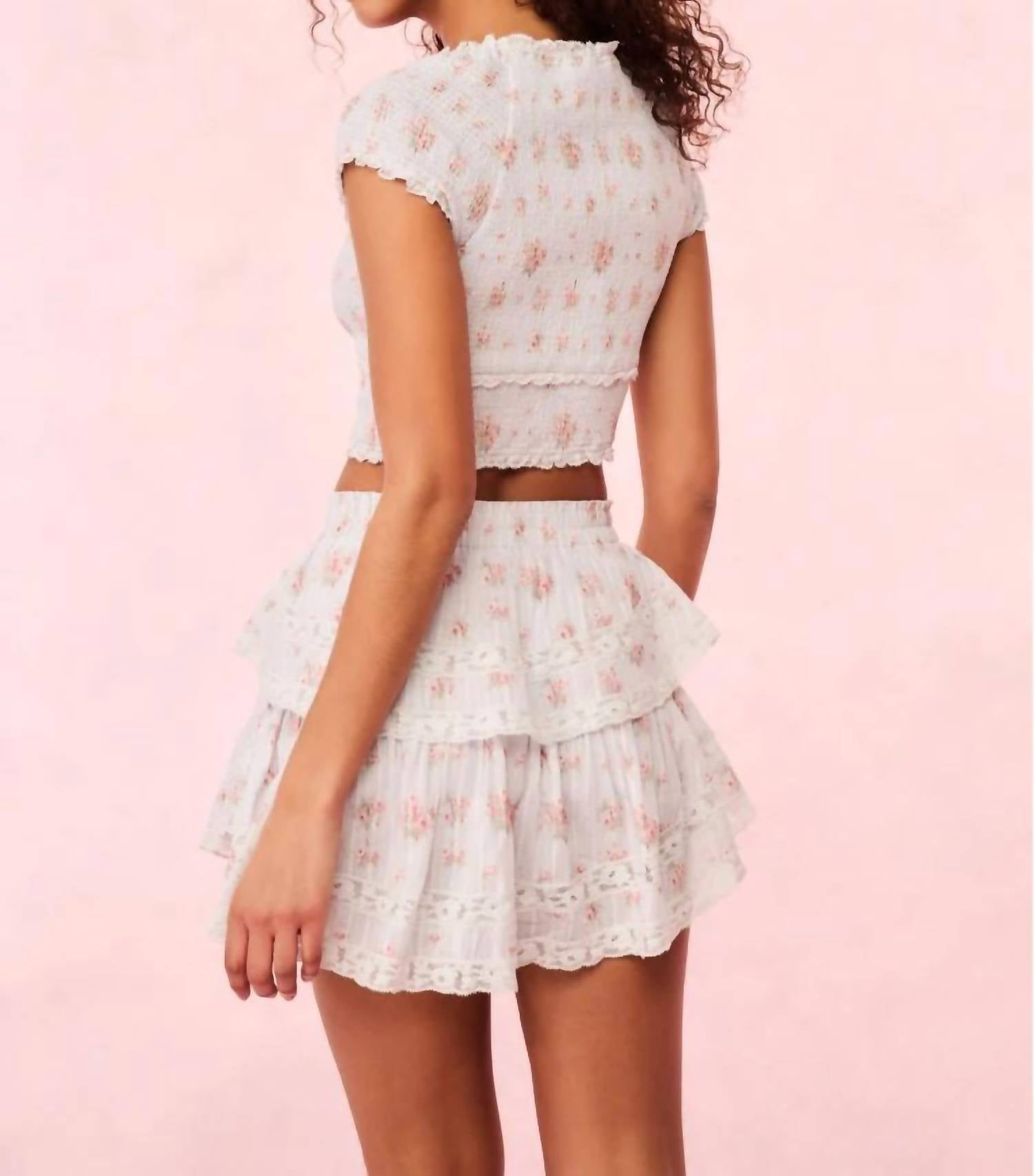 Loveshackfancy - ruffle mini skirt