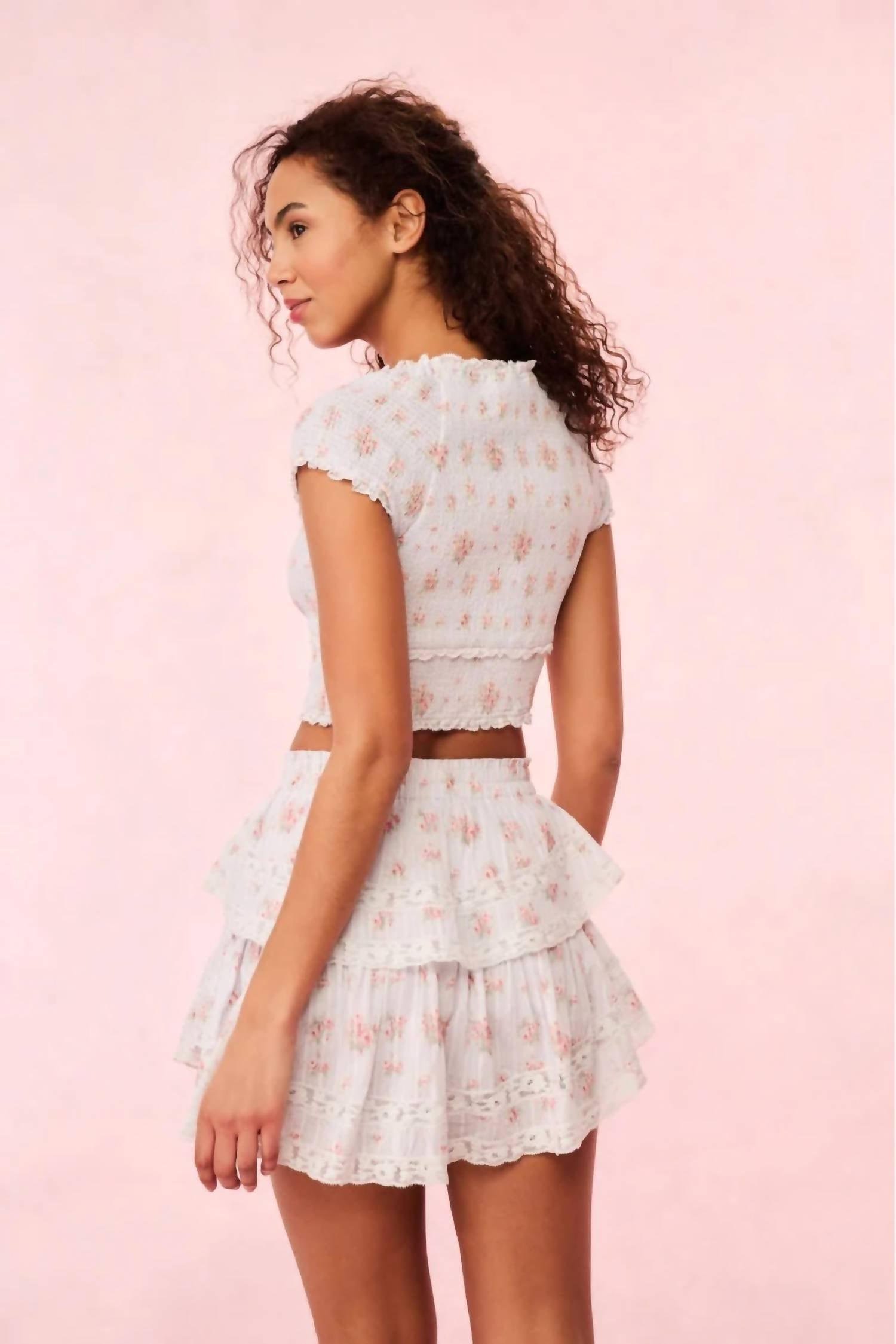 Loveshackfancy - ruffle mini skirt